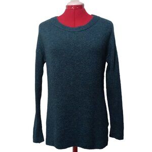 GAP Blue Relaxed Fit Split Hem Soft Knit Pullover Sweater US XS